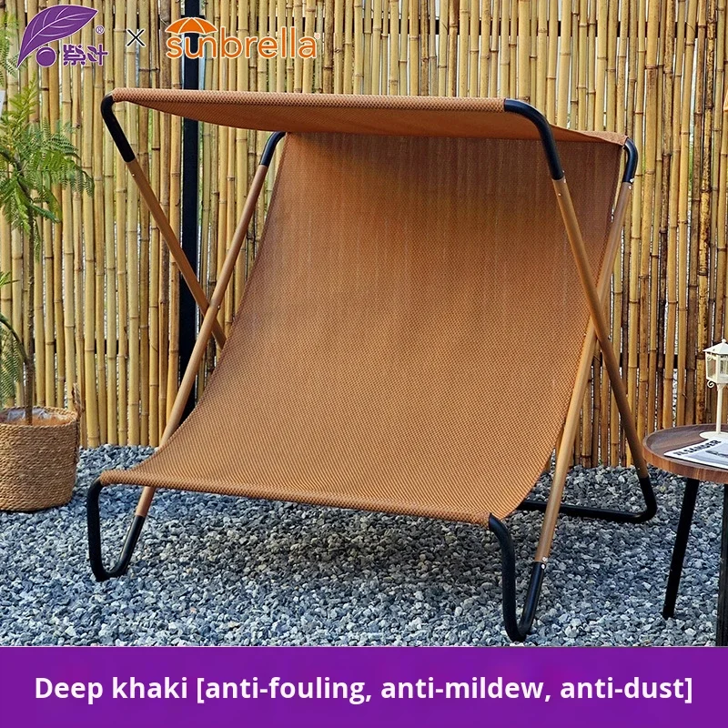 YTYIN hoja púrpura París moderna silla plegable reclinable de Metal Hotel sombrilla de playa café patio silla de Camping doble jardín Le