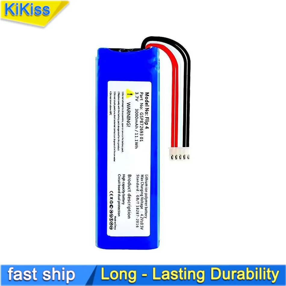 

Fast Charging For Jbl Flip 4, 4 Special Edition Flip4 GSP872693 01 Reliable Power 3000Mah Speaker Battery