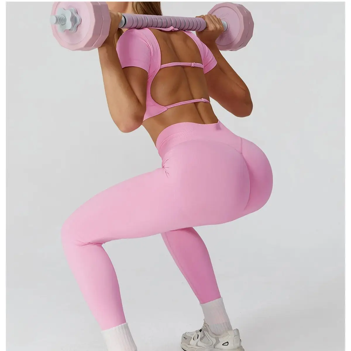 

Hot Sale Seamless Yoga Leggings High Waist Breathable Quick Drying Women's Yoga Pants Gym Running Cycling Workout Fitness Pants