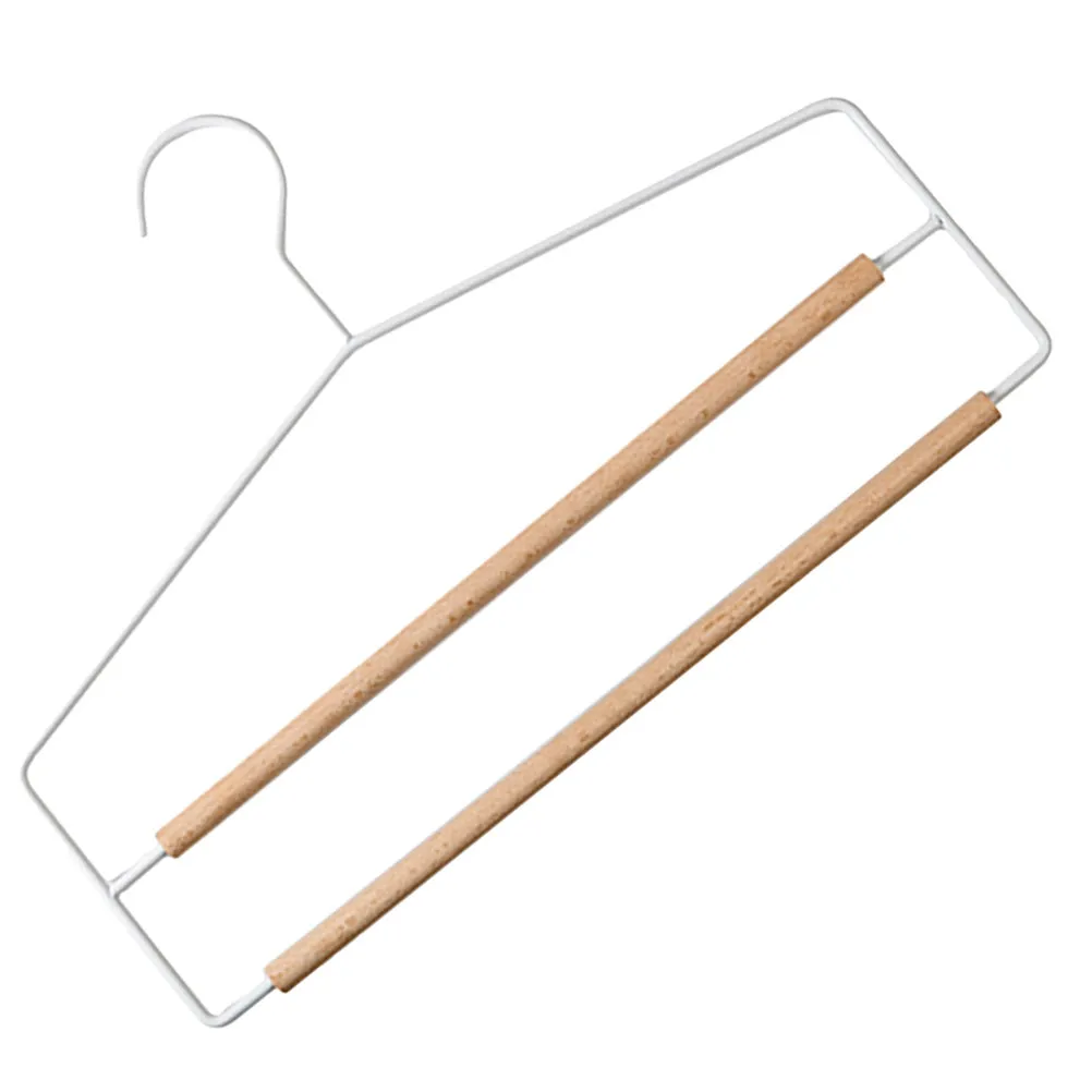 Wrinkle-Free Multi-Layer Trousers Hanger – Heavy-Duty Space-Saving Closet Organizer for Jeans, Pants, Scarves, Ties & Belts
