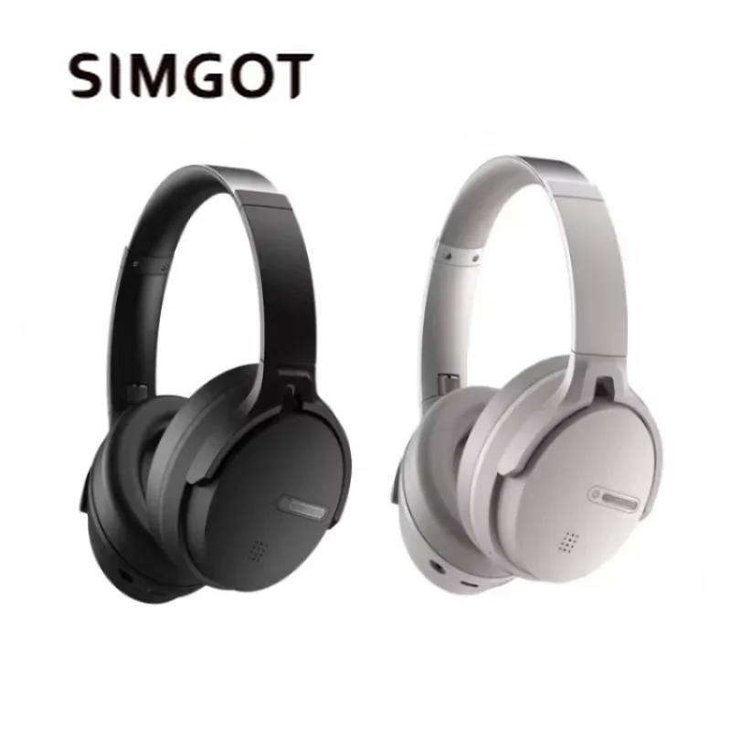 Simgot EH500 سماعة لاسلكية تعمل بالبلوتوث 5.4 سماعة رأس نشطة عميقة للحد من الضوضاء هاي فاي عالية الدقة جودة الصوت سماعات الألعاب