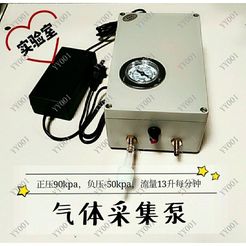Portable Positive Negative Pressure Micro Pump With Pressure Meter For  Gas Sampling Vacuum Filtration Use