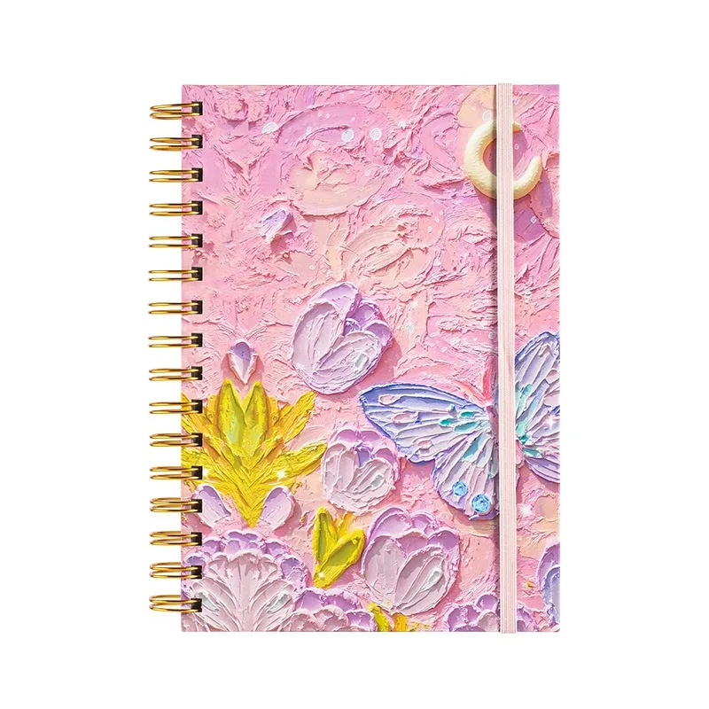 Coil Book A5 High Appearance Level Notebook Hard Face Loose-leaf Notepad Horizontal Line Diary Thickened Book