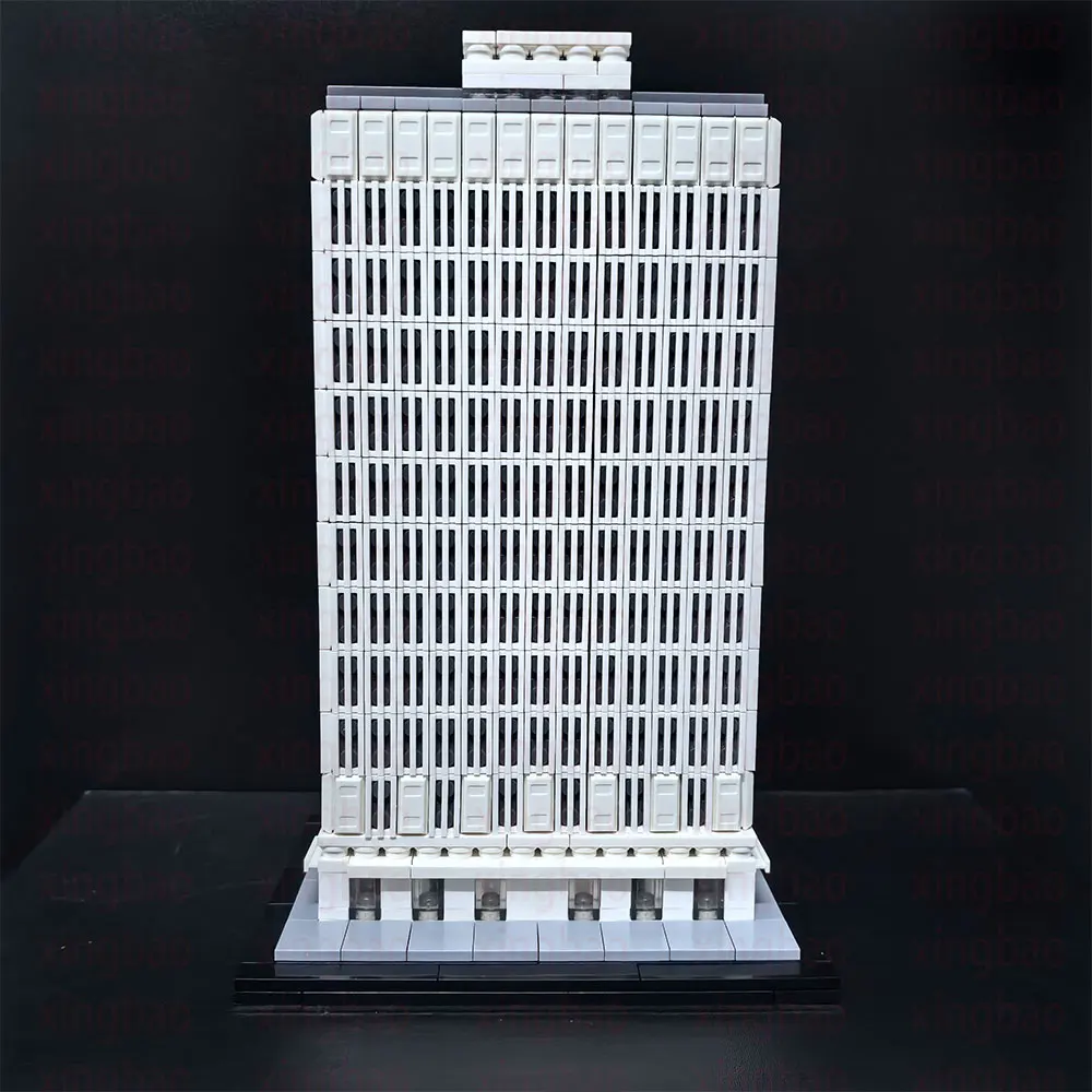 1307PCS Building Blocks MOC Urban Classic Building Landmark 1:800 Scale Skyscraper Children's Birthday Gift