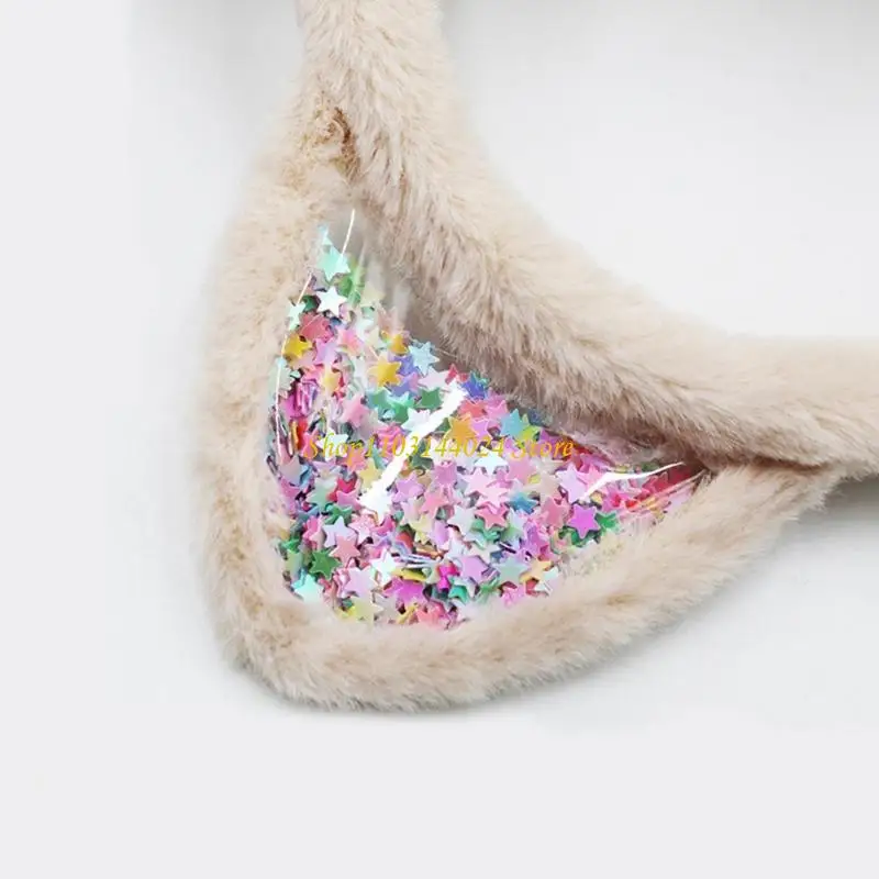 N5KE غطاء للأذنين على شكل قطة كرتونية قابلة للتعديل للنساء 2000s تريند الألفية الشيطان الأذن دفئا صور الدعائم #3