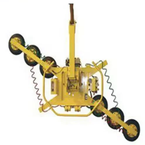 رافع رافعة زجاجية مزدوجة مفرغة، مصاصة مصعد صفراء لآلات صنع النوافذ والأبواب