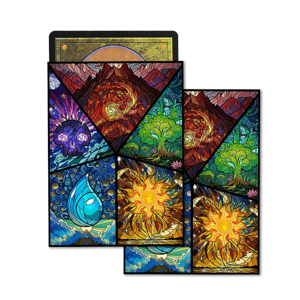 60 Stück 66 x 91 mm Anime-Kartenhüllen, Brettspiel, innere Sammelkarte, kompatibel mit/MGT/PTCG/PKM-Spielkarte, die besten Geschenke, Festival – Detail 7