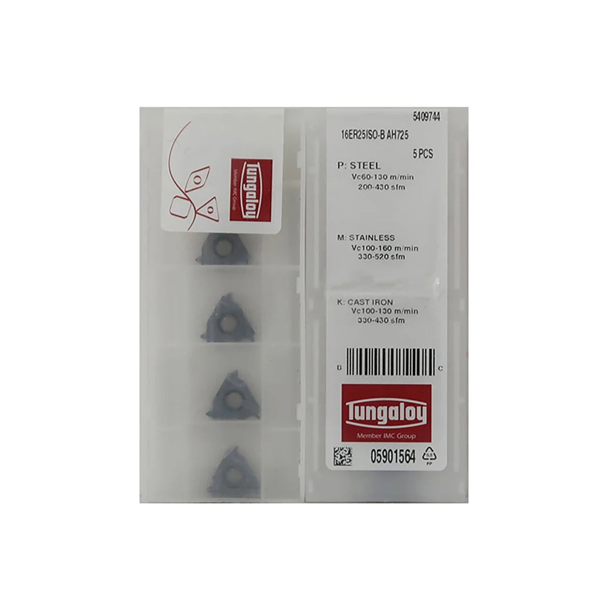 Tungaloy 100% الأصلي 16ER 16ERG60 16ERG55 16ERAG60 16ERAG55 16ER8UN 16ER3 0ISO آلة مخرطة باستخدام الحاسب الآلي وطئ تحول توس إدراج