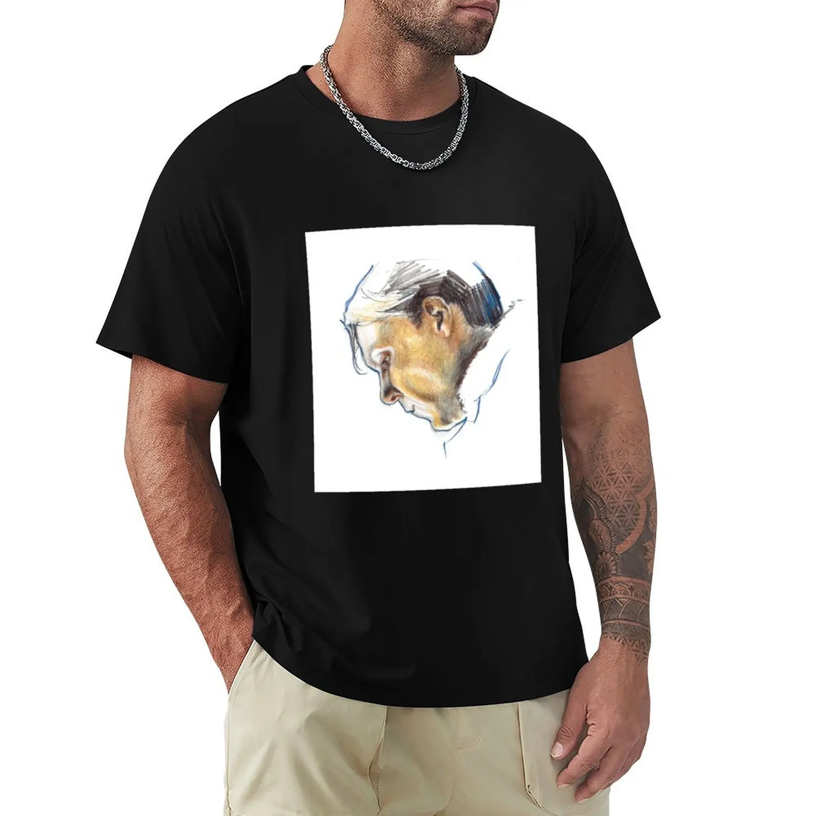 Study in Yellow and Blue T-Shirt t shirts for man graphic tees T-Shirt