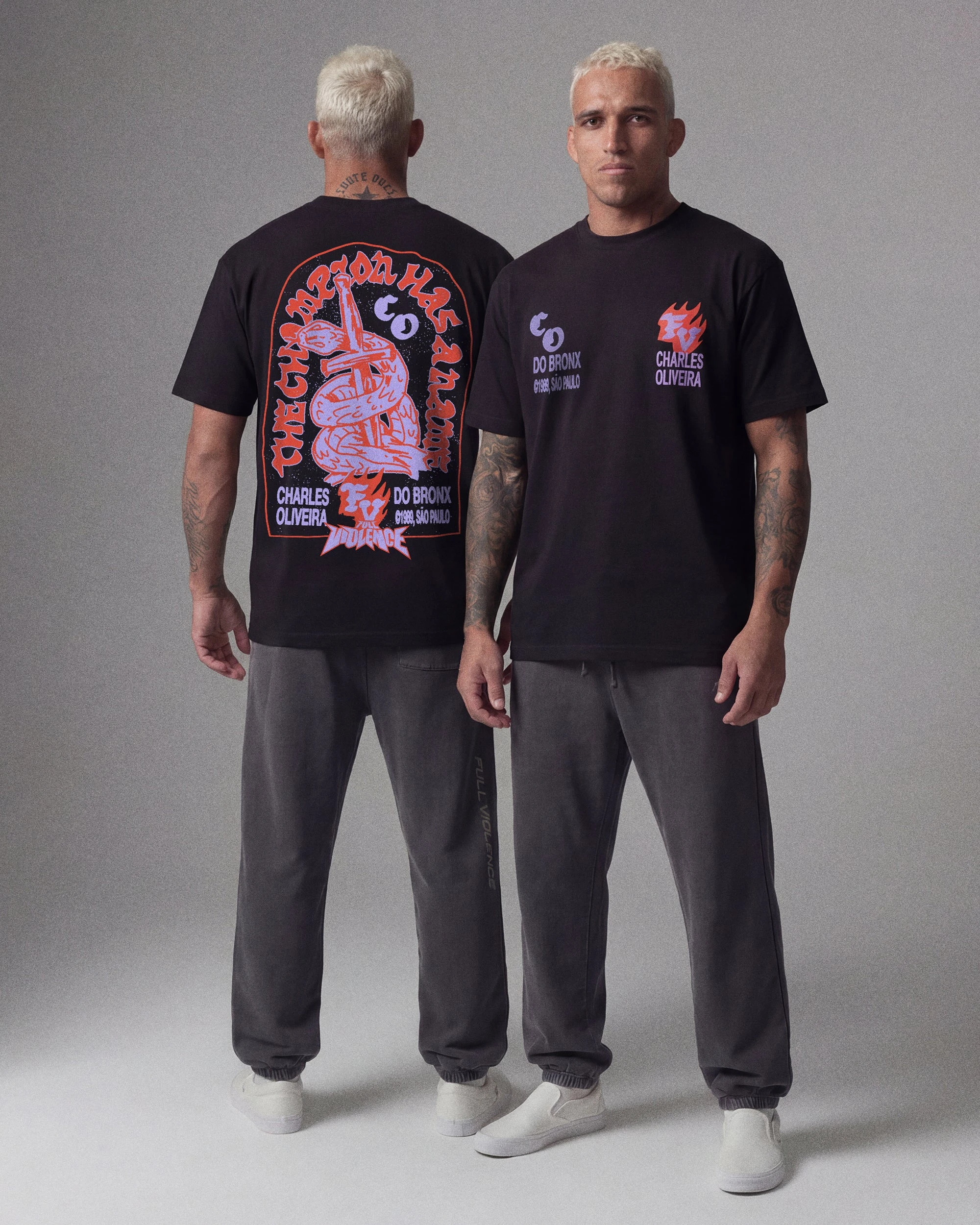 New DO BRONX Charles Oliveira 1989 Tee Men Summer New Loose Casual Sports Top Octagonal Cage MMA Fighting Boxing Training Jersey