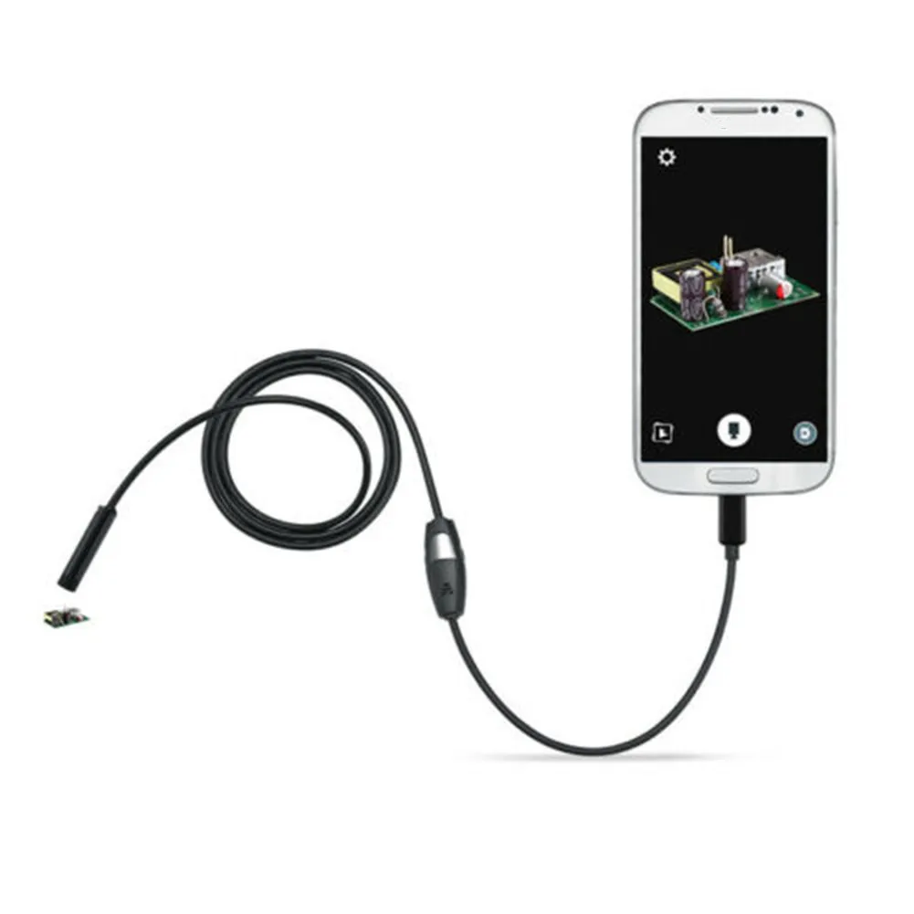 5.5mm Waterproof Endoscope 2m Car Care Repair Tools Camera Telescopic Mirror Camera Car Inspection Camera For Android Phone