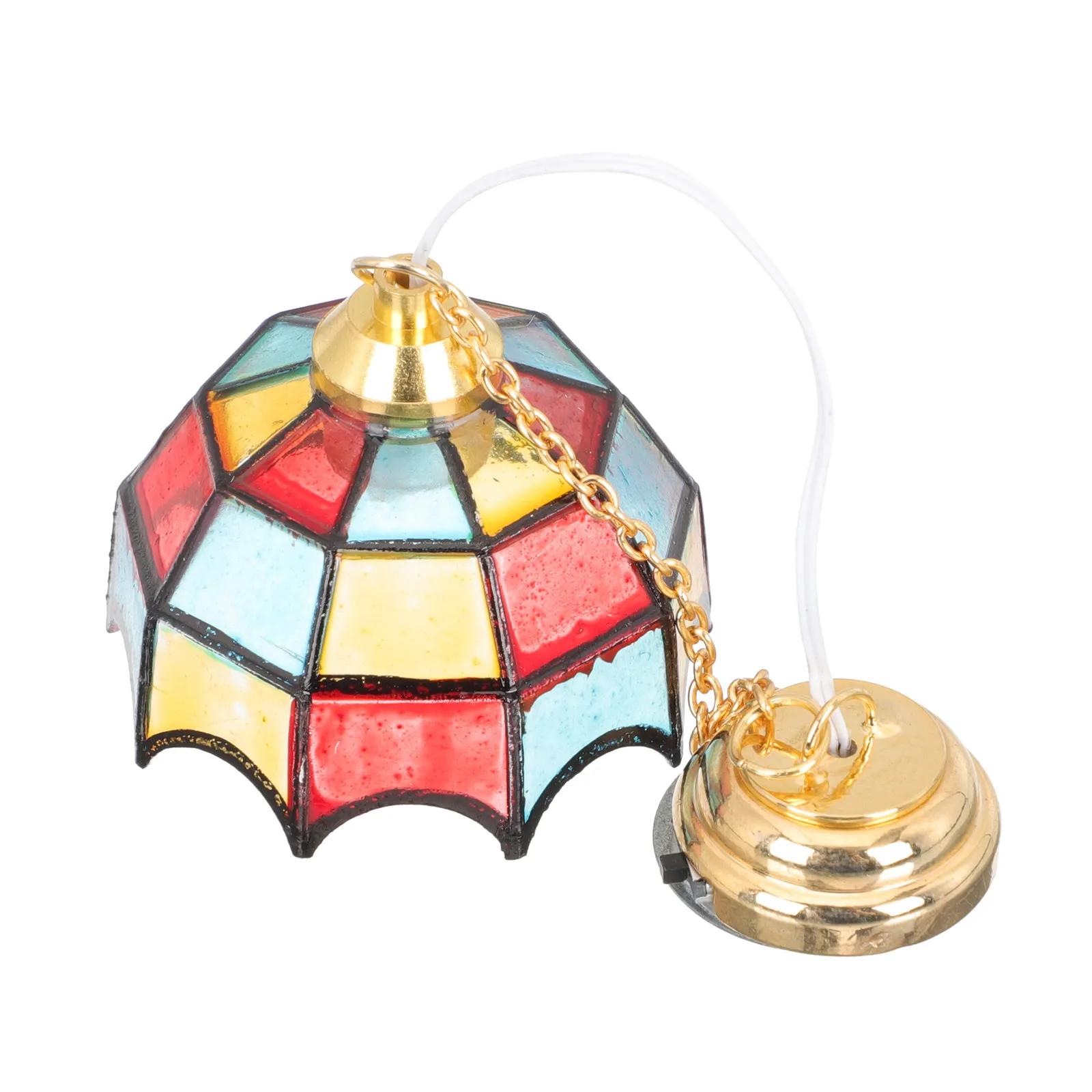 Mini House Ceiling Lamp LED Hanging Lamp Premium Metal Ornament Mini House Ornament Miniature Light Small Room Decor