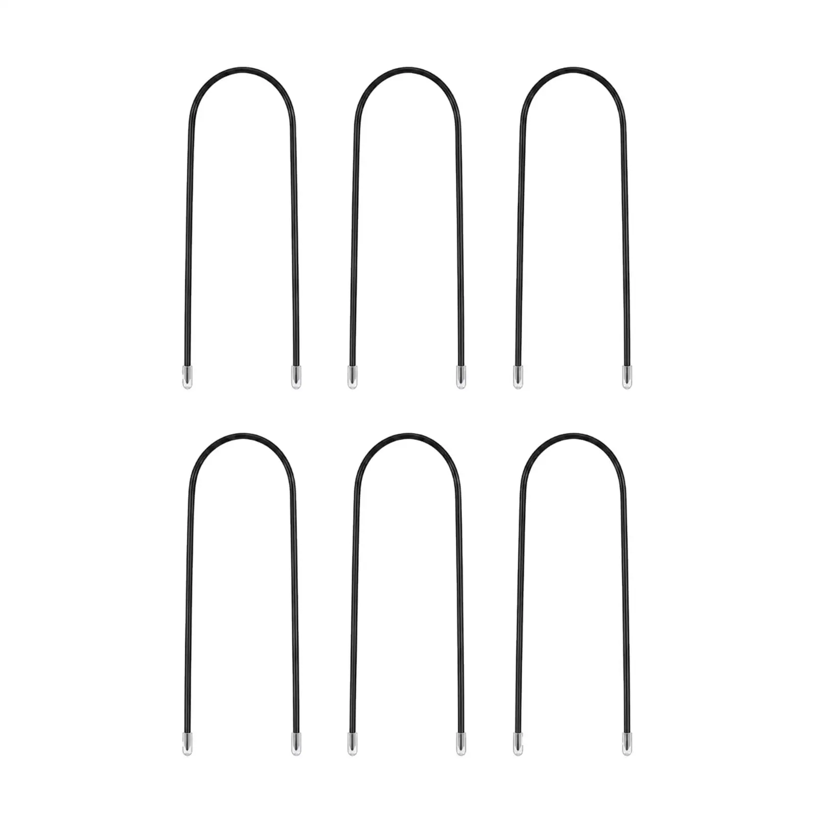 6 Pieces Rainwater Downspout Stake Sturdy Metal Ground Stakes Weather-Resistant