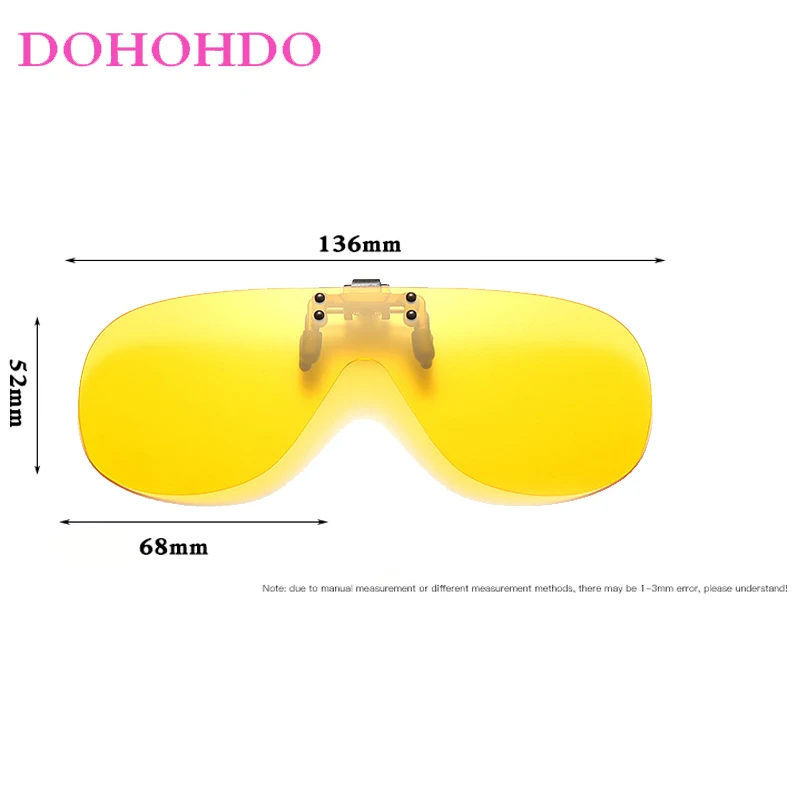 Outdoor Sports Drive Clip-On Sun Glasses Men Retro Brand Design Night Vision Anti-Glare Women Sunglasses Polarized Goggles UV400