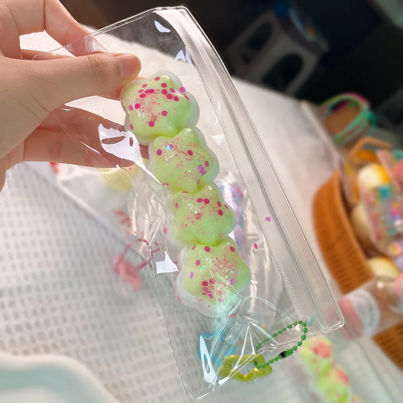 1Pcs Cartoon Süße Nette Sterne Creme Streifen Weiche Prise Rebound Spielzeug Erwachsene Kinder Spaß Squeeze Stress Relief Spielzeug Geburtstag geschenke