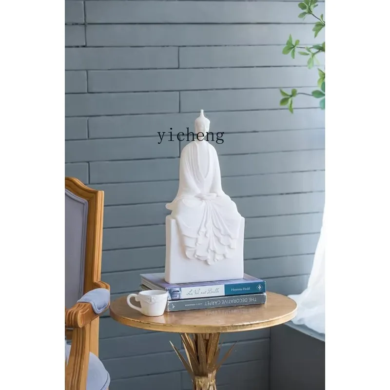 DSA resin new Chinese character small monk living room study entrance decoration handicraft ornament