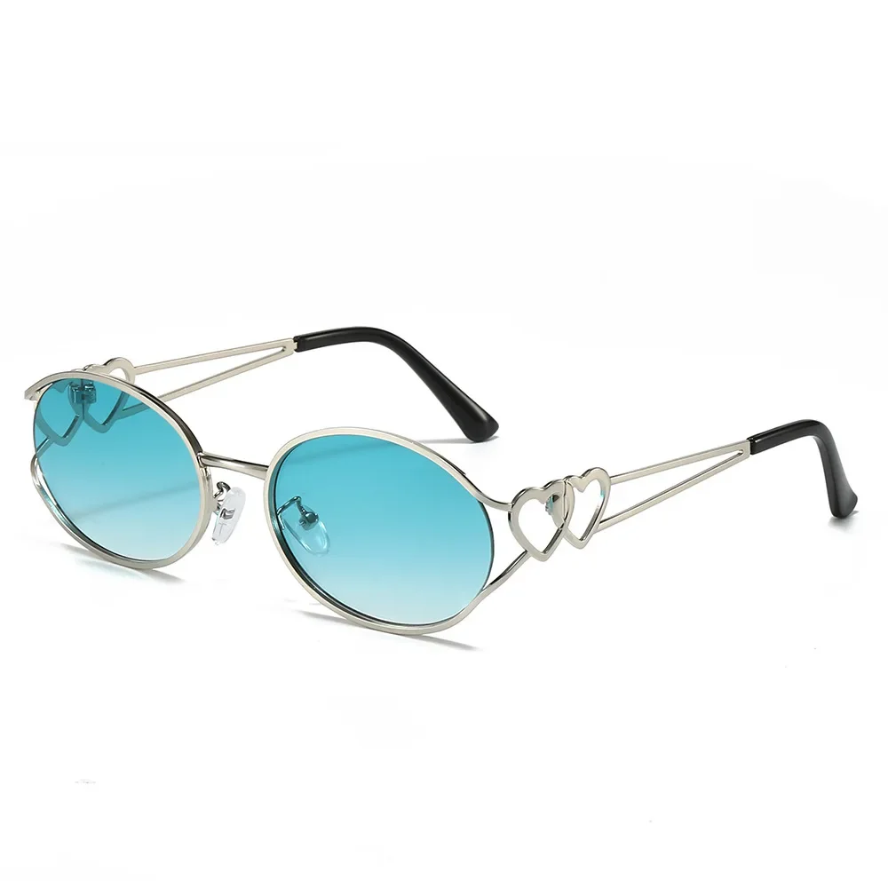 

Steampunk Sunglasses Y2K Small Round Frame Eyewear Glasses Metal Trendy Outdoor Driving Sunshade Cycling Eyewear óculos de sol