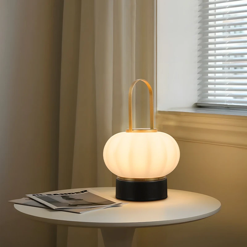 

Creative Rechargeable LED Desk Lamp Nordic Style Portable Accent Light for Home Cafe Bar Ambience