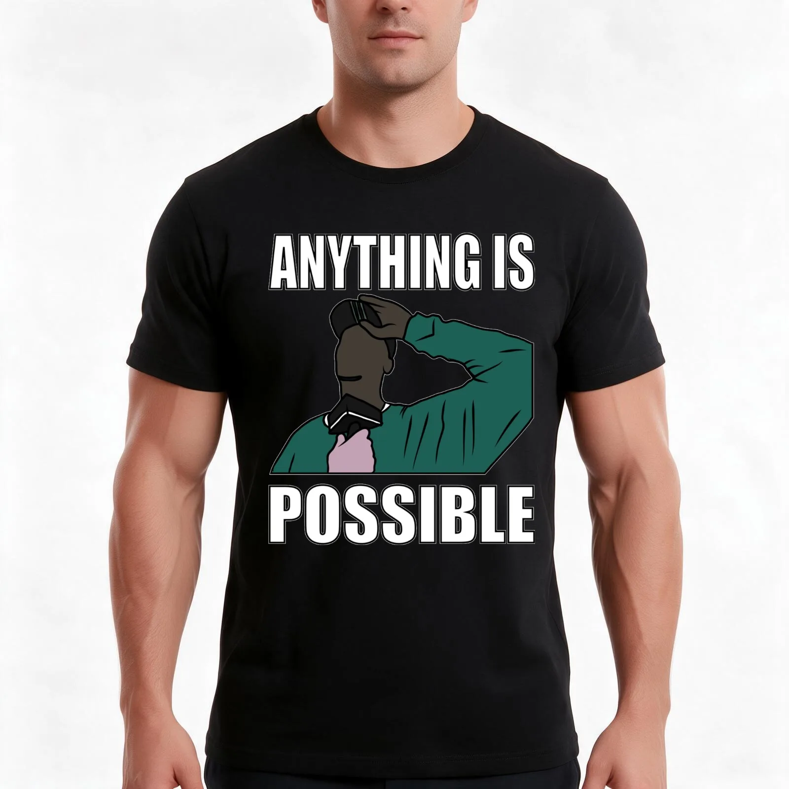 Kevin Garnett Anything Is Possible T-Shirt Summer Casual Cotton Tee Oversized Streetwear Tops Vintage Graphic Print