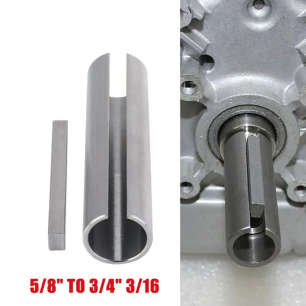 Aluminum Alloy Key Gas Engine Pulley Crank Shaft Sleeve Adapter Works With Gas Engine Crank Shafts, Pulleys, Gear Boxes