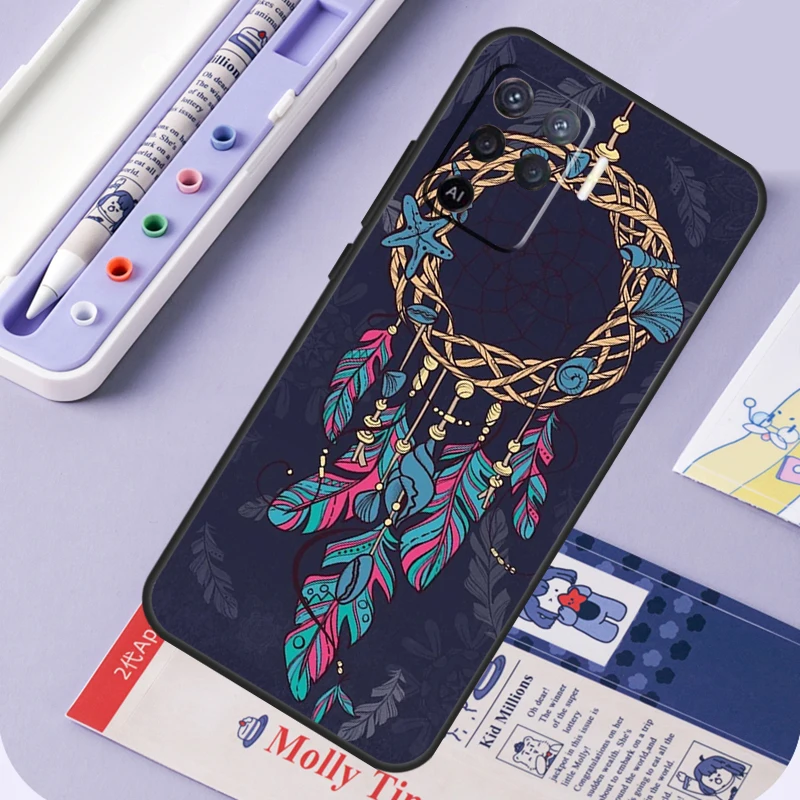 Dream Catcher Phone Case For OPPO A52 A72 A53S A94 A74 A54 A15 A16 A1K A5 A9 A31 A53 A83 A91 A93 Cover