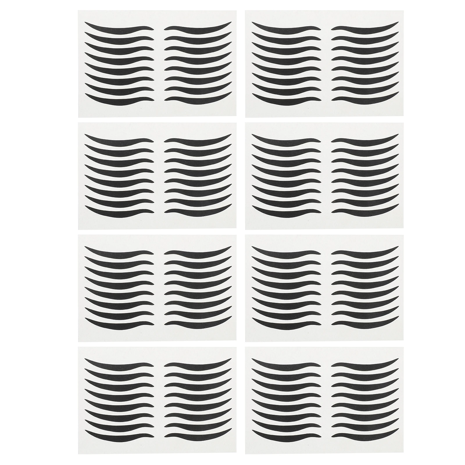 Adesivi per eyeliner neri 98X62Mm Strumento per il trucco degli occhi impermeabile riutilizzabile per la alternativa del nastro per doppia palpebra dal design alato