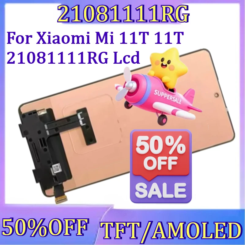 

For Xiaomi Mi 11T 11T 21081111RG Lcd Display Touch Panel Screen Digitizer Assembly New TFT/AMOLED Display Touch