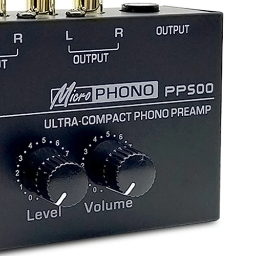 Imagen 2 del producto PREAMPLIFICADOR DE tocadiscos PP500, amplificador de vinilo, tocadiscos, Control de volumen, enchufe estadounidense