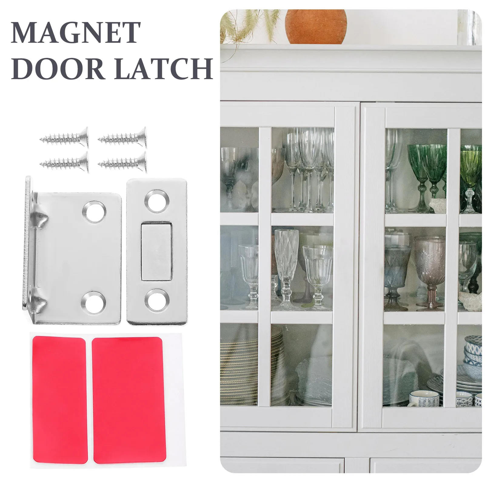 

6 set Magnetic Door Catch Ultra Thin For Cabinet Doors Space Saving Concealed Furniture Accessory Durable Magnetic Cabinet