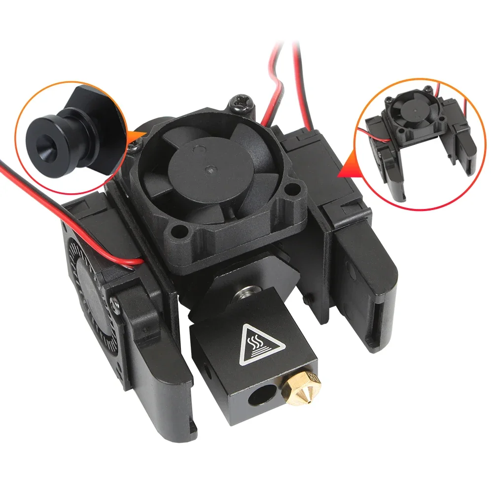 3D Printer E3D V6 Hotend Kit  Metal Remote Bowden Direct Wade Extruder Volcano Cooling Fan Bracket PT100 Accessories