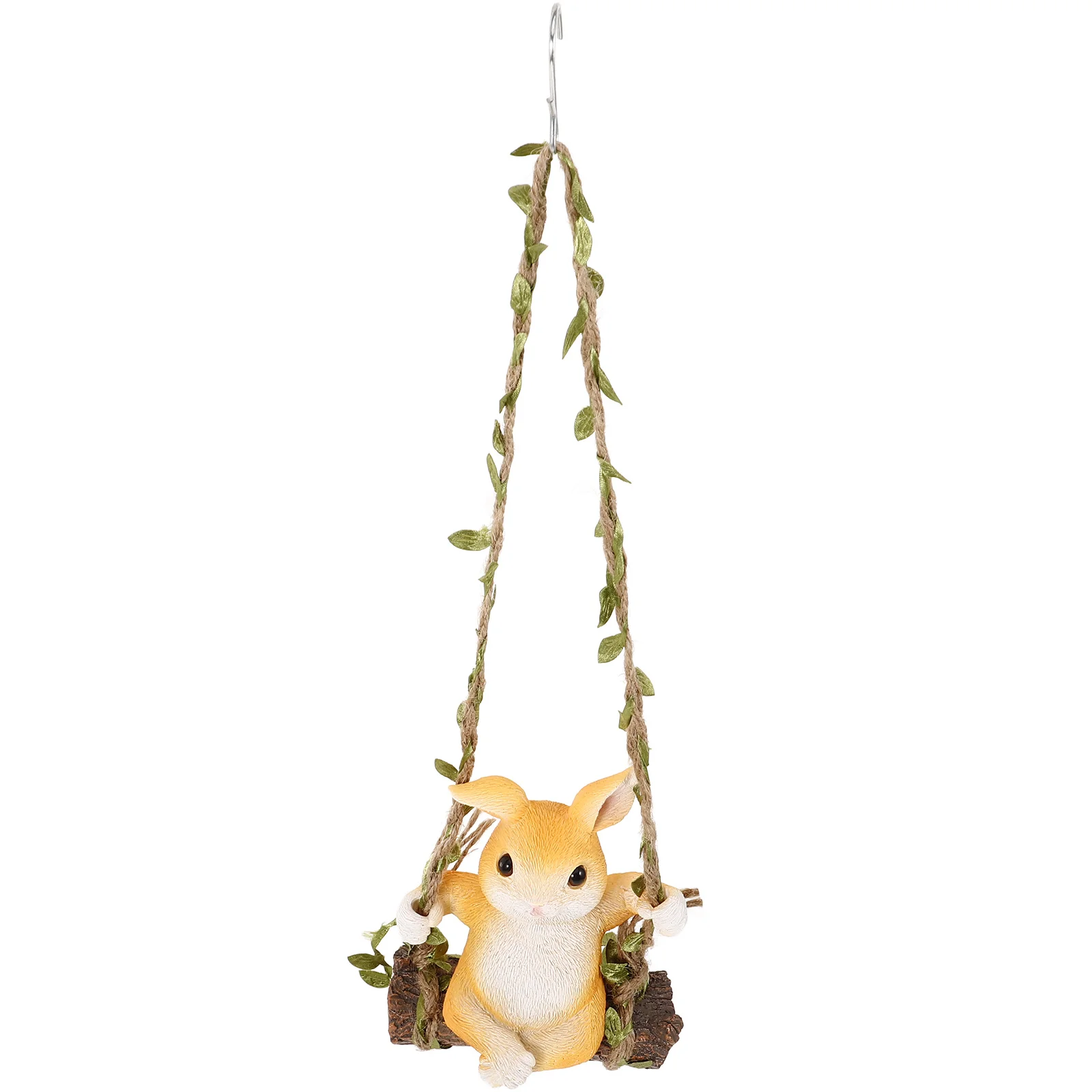 

Resin Swing Rabbit Garden Statue Simulation Hanging Decoration For Outdoor Yard Tree Landscape Use Rabbit Swing Garden