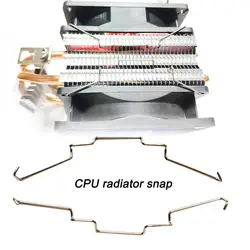 High-quality Connection Fastener Strong Clamp Durable Stainless Steel CPU Cooling Fan Hard Clips Fastener High Strength