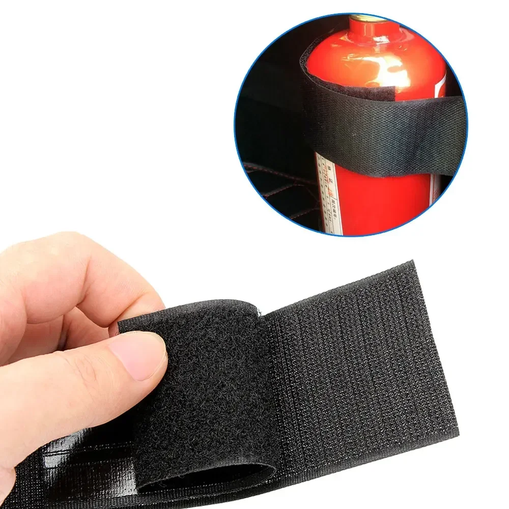 4pcs Car Trunk Organizer Elastic Fixing Belt Nylon Storage Tapes Fire Extinguisher Fixing Belt Strip Car Organizer Belt Tool