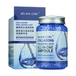 250ml Hyaluronic Acid and Collagen Anti-Aging Fade Fine Lines Face Essence Moisturizing Booster Helps Smooth Plump Sagging Skin