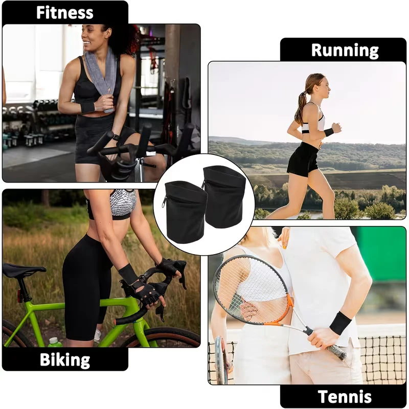 Outdoor Sports Wristband with Armband, Cycling Phone Bag, Fitness Armband, Wallet, Wrist Sleeve, Protective Ring, Running Storag
