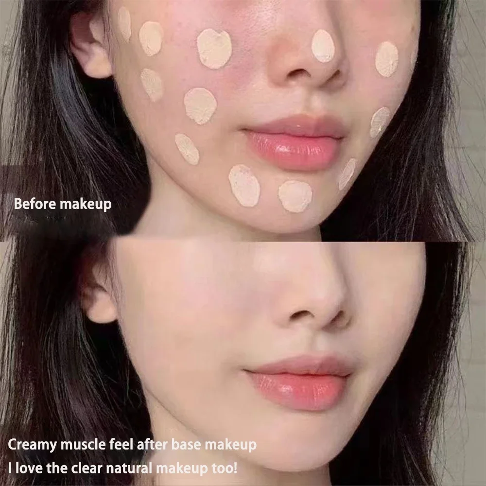 Liquid foundation naturally brightens makeup, it's not easy to get stuck. Powder isolation bb cream, plain face cream, concealer