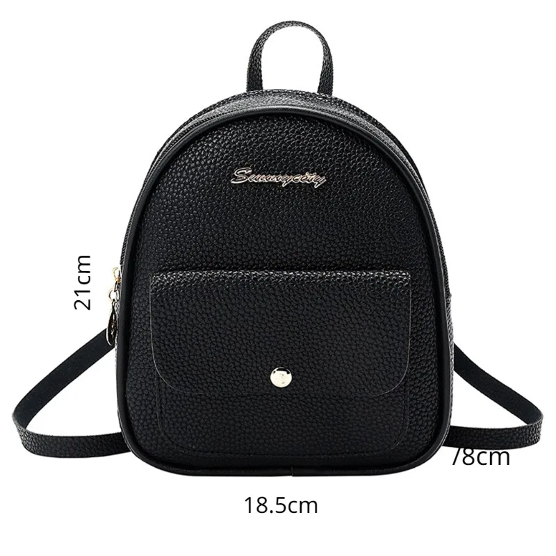 Frauen Umhängetasche Pu kleinen Rucksack Reisen Einkaufen Schule Umhängetasche Geldbörse Mini Soft Fashion Mädchen Multifunktion shand tasche