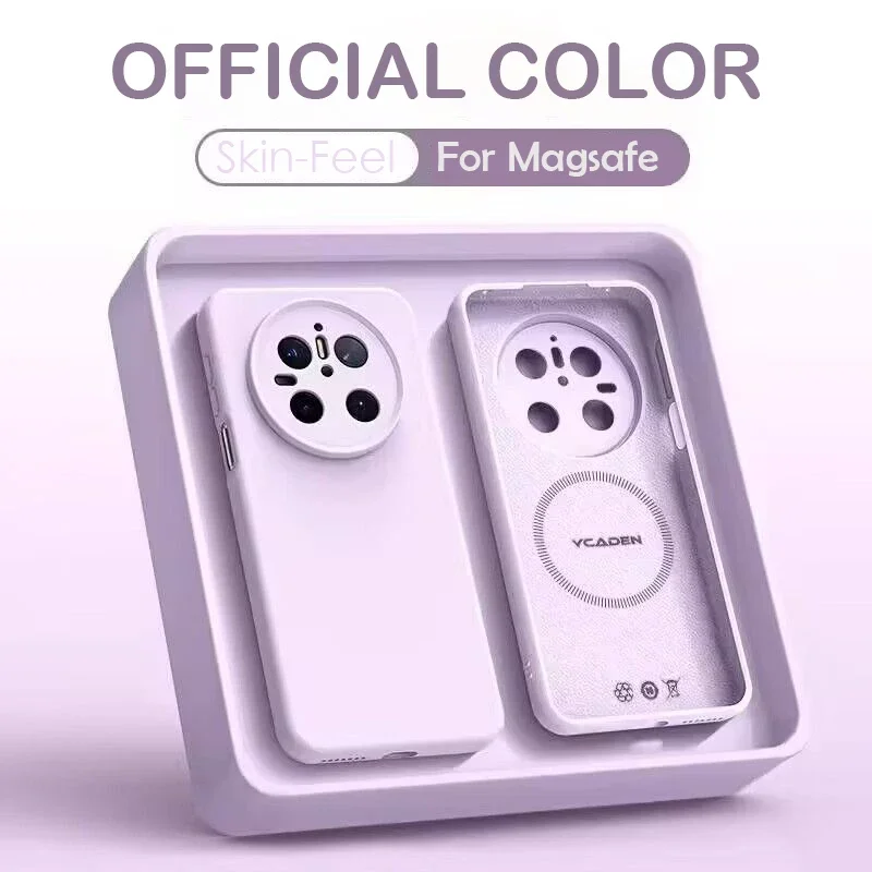 Wireless Charging Magnetic Liquid Silicone Case For Honor Magic 6 7 Lite X9C Smart 300 200 100 90 80 70 Pro Soft Skin Cover