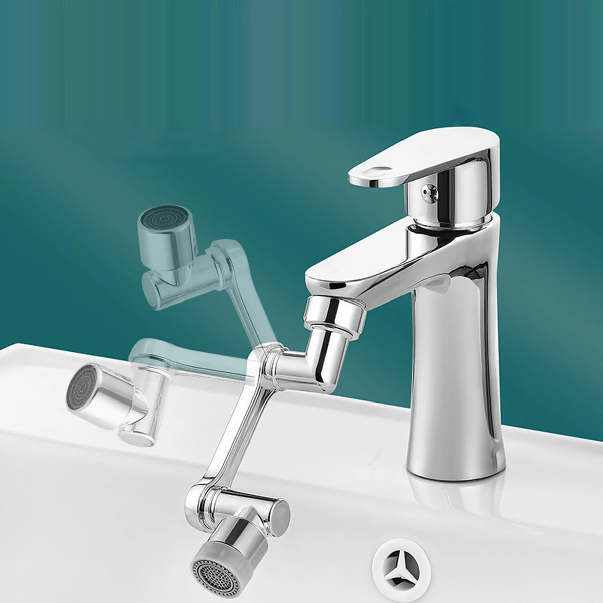 Multifunction 1080° Rotation Faucet Sprayer Head 22/24mm Adaptor Faucet Extender Aerator Splash Bubbler Nozzle Kitchen Tap Tools