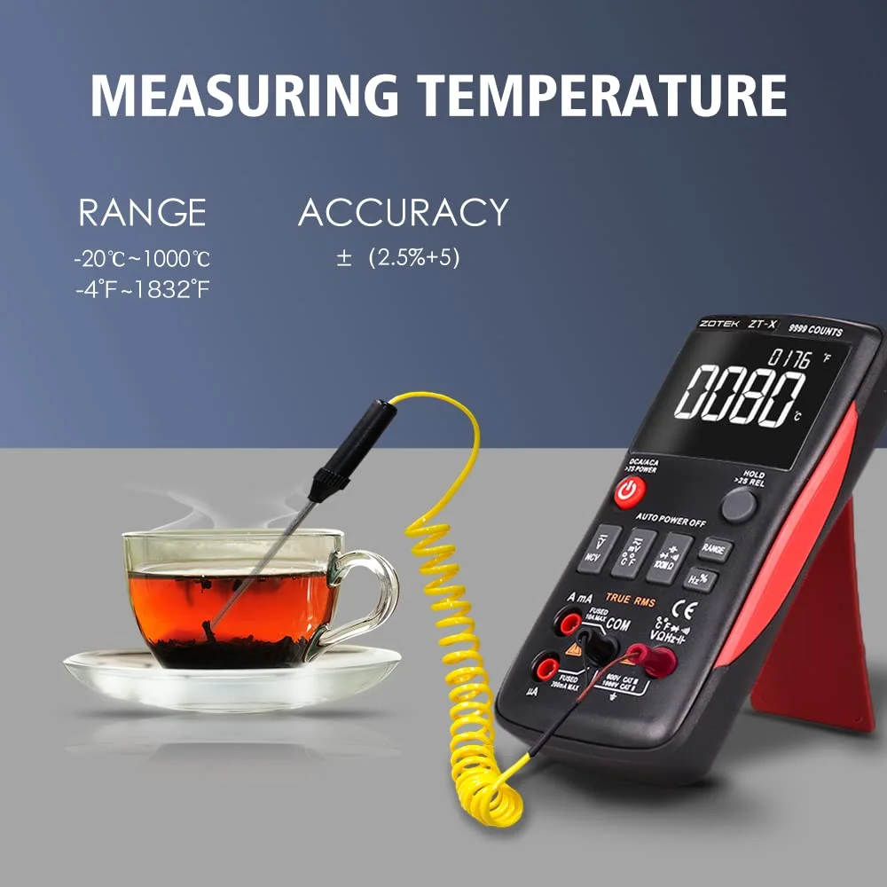 

ZOYI ZT-X Digital Multimeter 9999 Counts High-precision Auto Range NCV Multimetro VFC Micro Current Voltage Tester LCR Tester