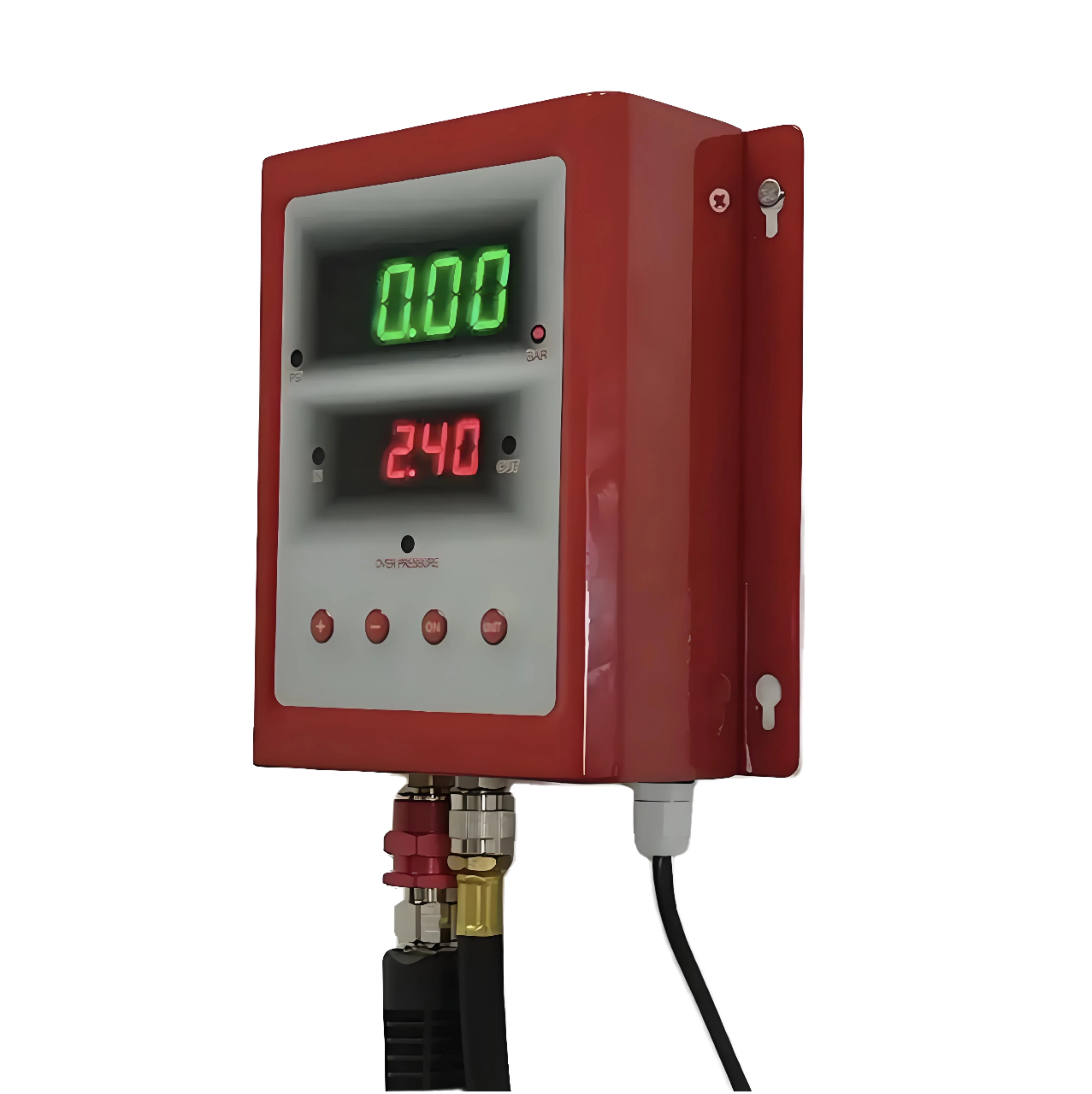 High Precision Metal LED Automatic Wall-Hanging Tire Inflator 85~240V 0.3PSI Accuracy CE Certified 12-Month Warranty Digital