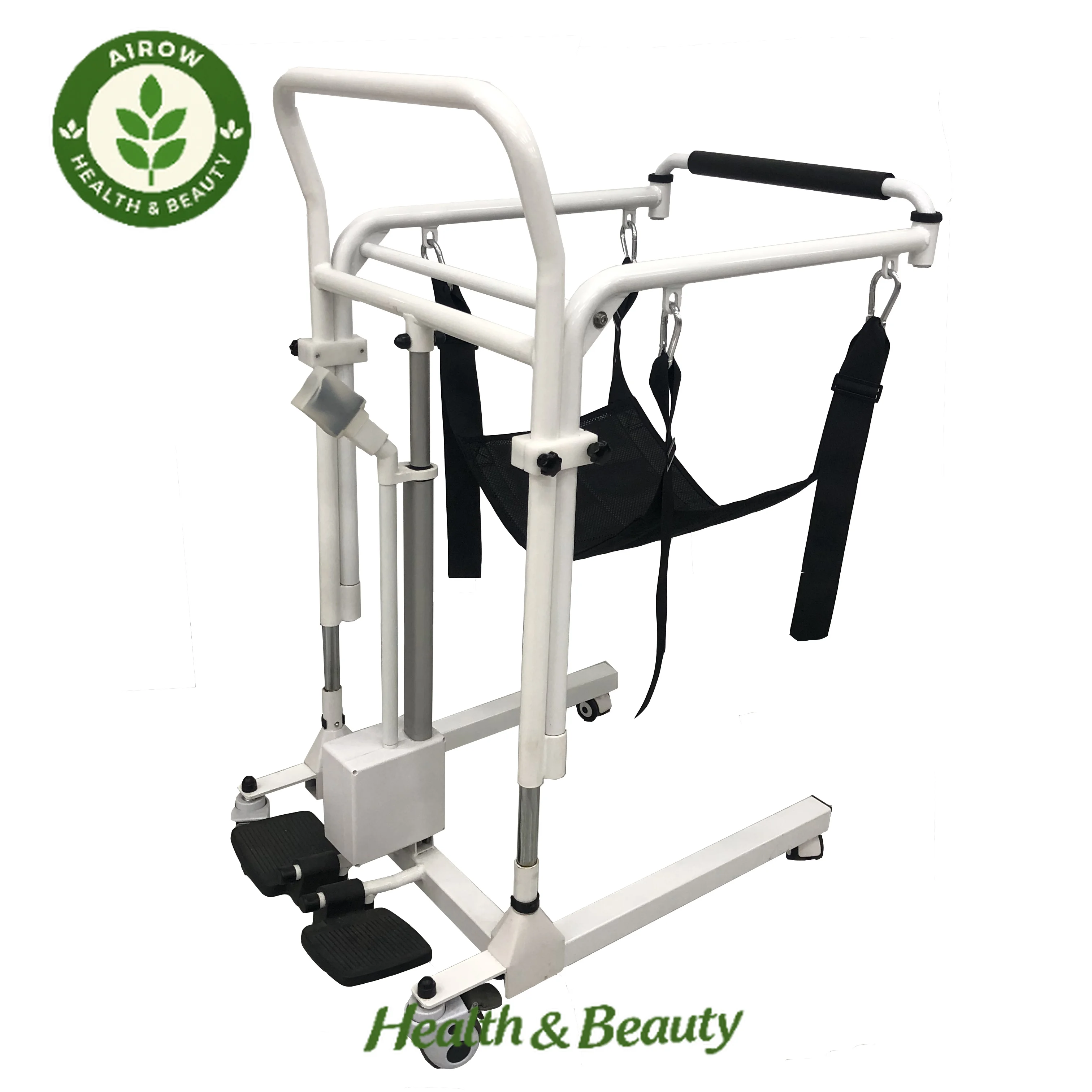 AIROW Effortless Electric Patient Lifting Hoist for Helping Caregivers with Secure Transfer Mobility and Medical Lifting Aids