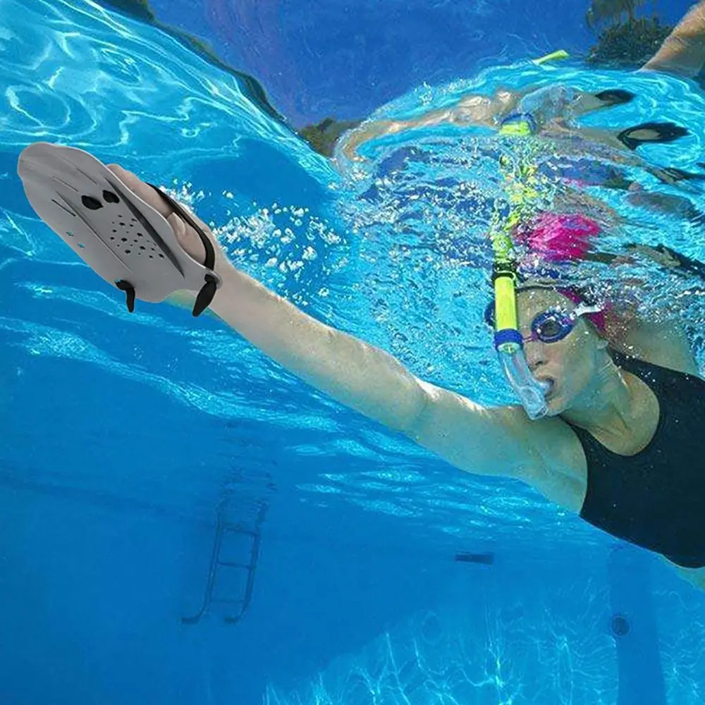 1 Paar Freestyle Schwimmpaddel mit Silikonriemen für Kinder/Erwachsene, verstellbare Schwimmflossen – Detail 10