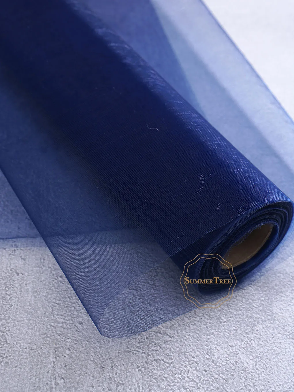25M x 29CM Navy Blue Sheer Organza Roll Fabric DIY Wedding Party Chair Sashes Bows Table Runner Swag Decor