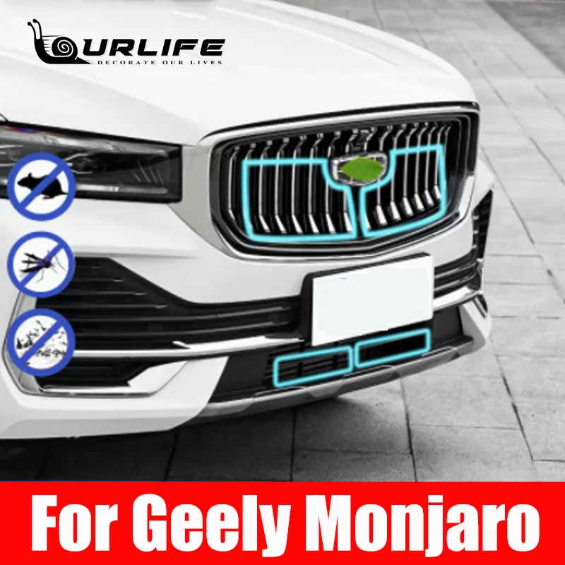 

For Geely Monjaro Xingyue L 2022 2023 2024 Front Grille Insert Screen Insect Proof And Dust Cover Decoration Condenser