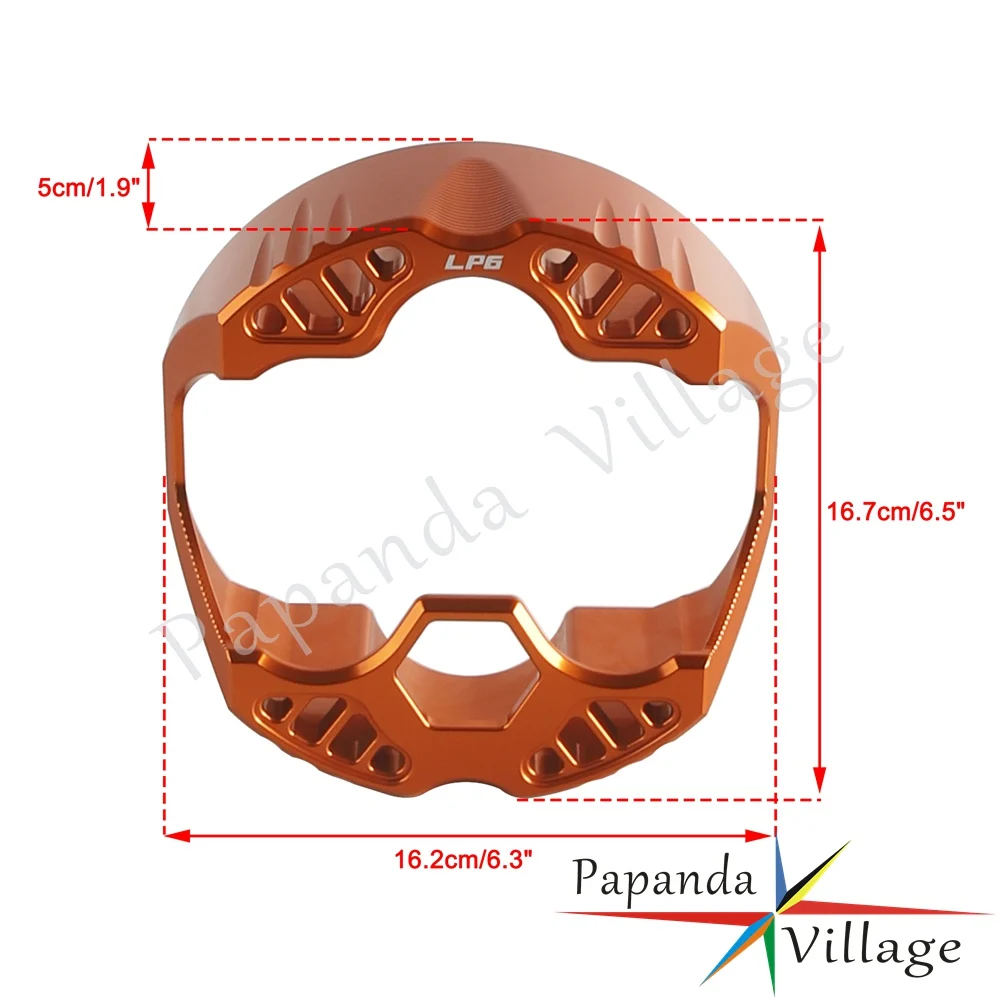 Baja LP6 Light Headlight Shell CNC Aluminium For Harley FLFB FLFBS FLSL FXBB FXBR FXBRS FXDRS FXFB FXFBS FXLR FXLRS 18-24 view 2