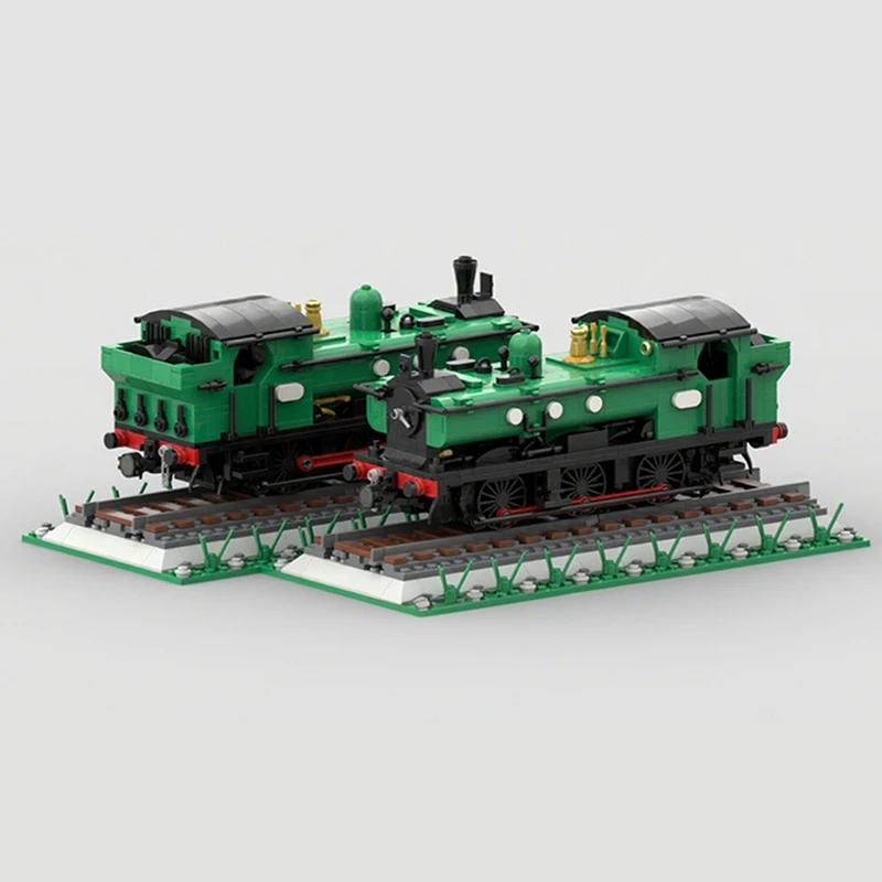 

795PCS MOC Green GWR 57XX Class 8W Steam Locomotive DIY Model Building Blocks Birthday Toys Christmas Gift Assembly for Kids