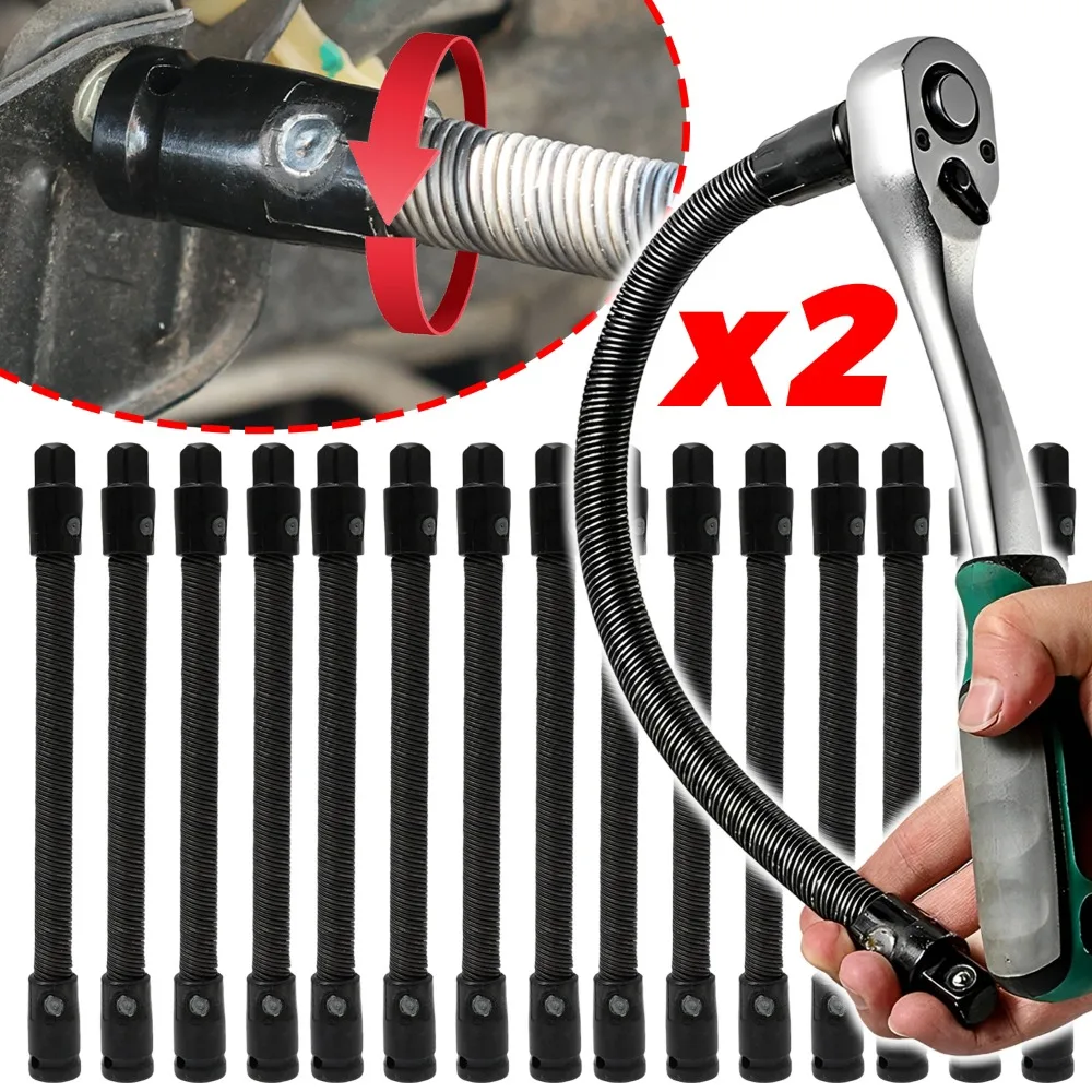 

Long Flexible Socket Extension Bar 25cm 35cm Deep Reach Nut Removal Tool for CR-V Steel Car Engine Maintenance Repair Hand Kit