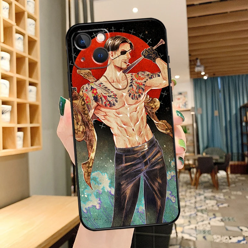Japan Yakuza Cover For iPhone 14 15 16 Pro Max XS XR X Case For iPhone 11 12 13 Pro Max Mini Plus