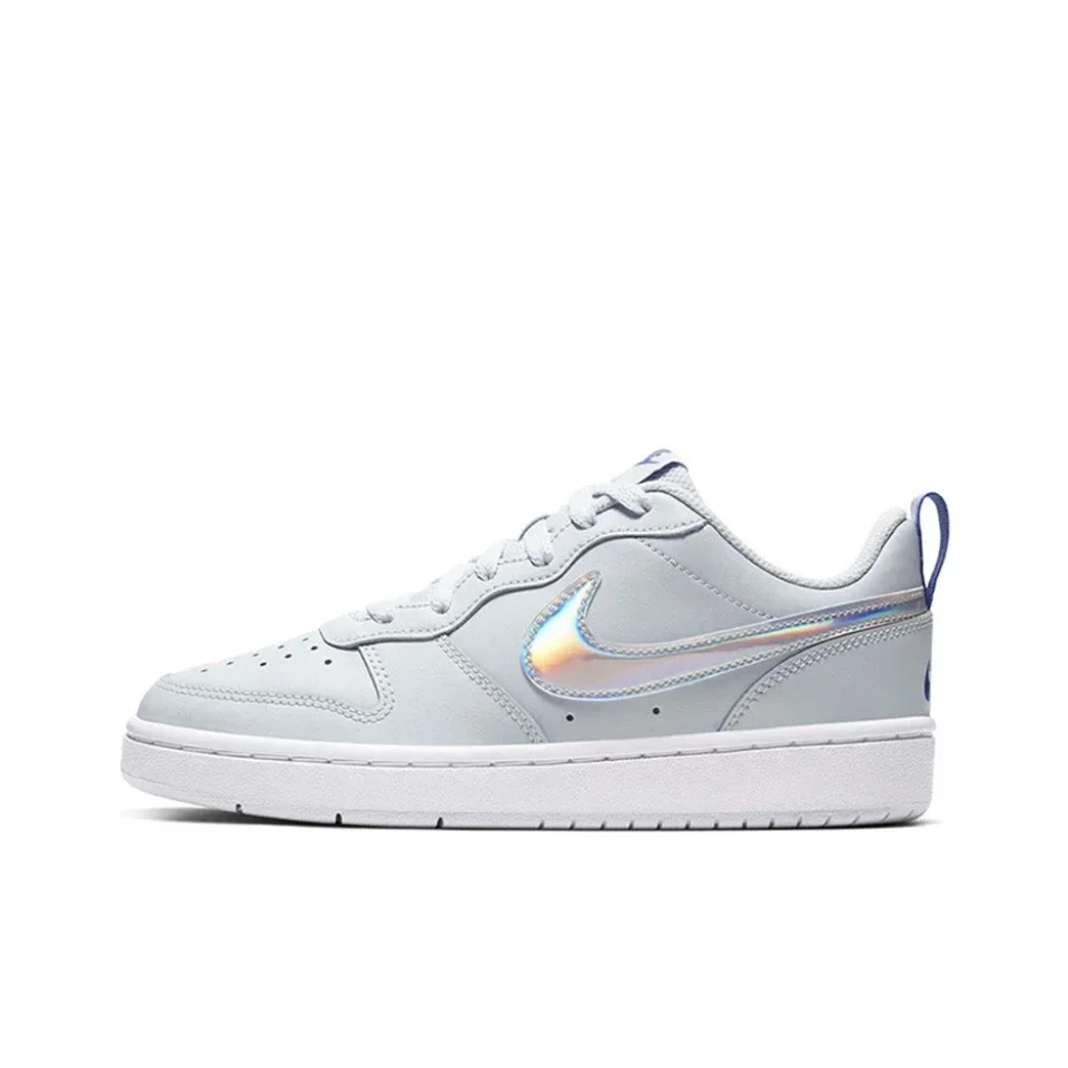  Nike Court Borough Unisex Women Men Skateboarding Shoes Non-Slip Low Top Comfortable White Sneakers BQ5448-115